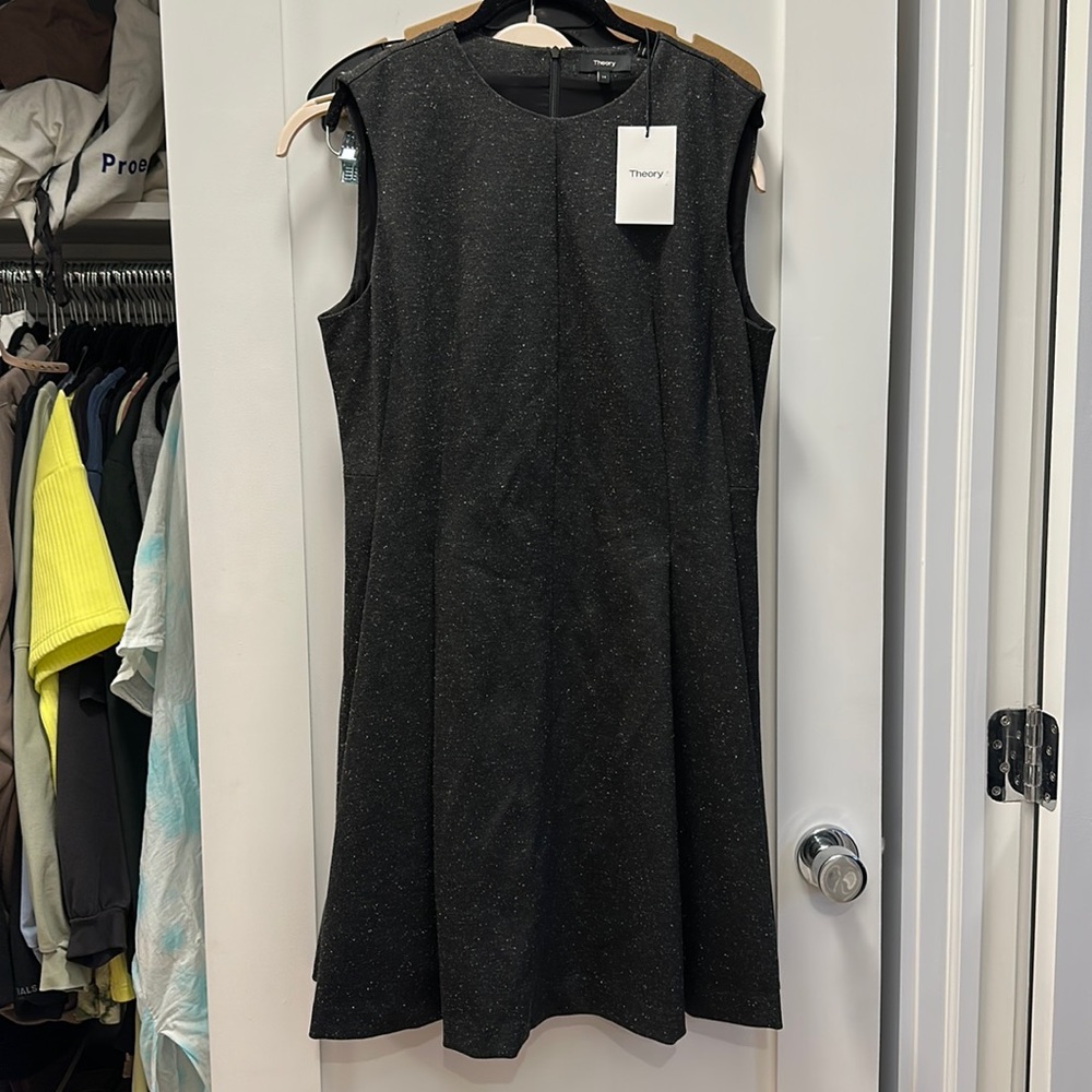 NWT Theory Charcoal Ponte Dress 14